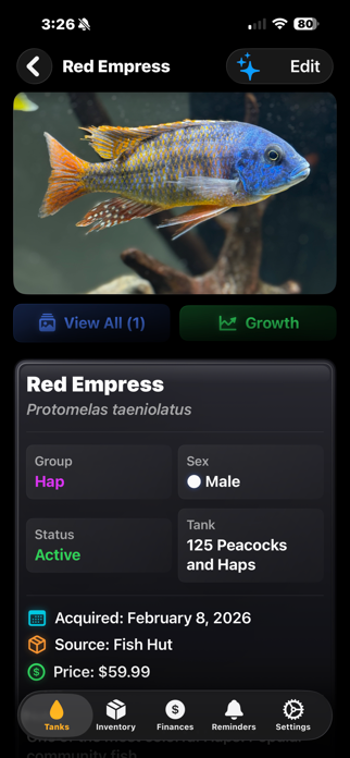 Cichlid Log Pro Screenshot 4 of 10