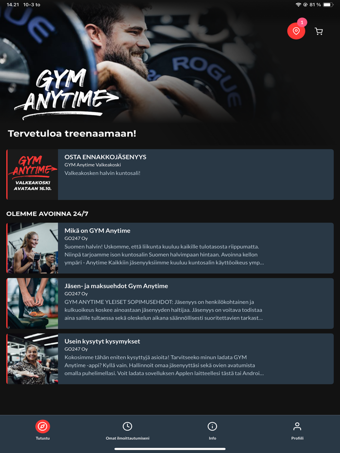 GYM Anytime Valkeakoski