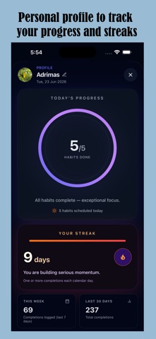 HabitCore: Daily Habit Tracker Screenshot 7 of 9