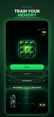 Pulse Grid - Memory Sprint screenshot 1
