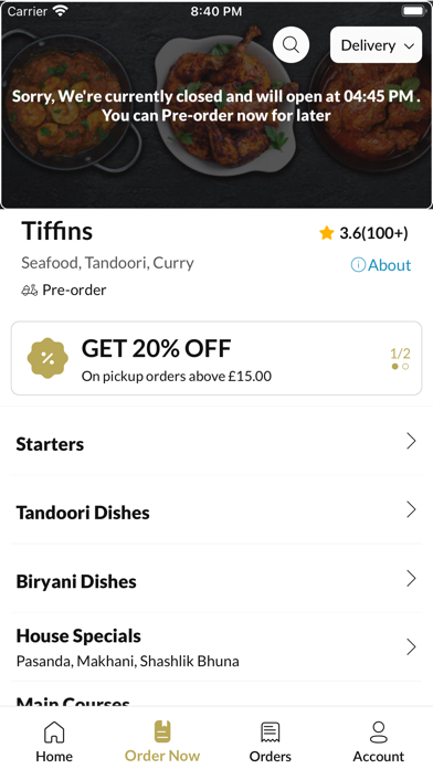 Tiffins Guildford Screenshot