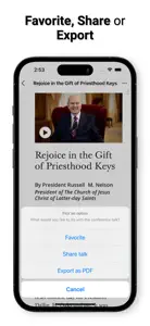 LDS Conferences screenshot #4 for iPhone