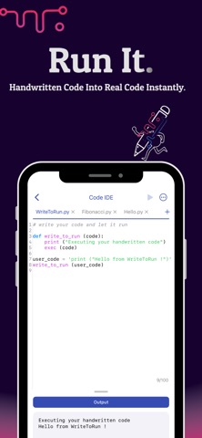 WriteToRun screenshot