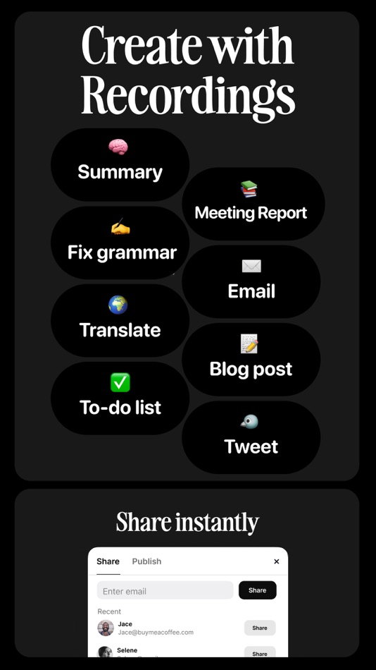 #4. Voicenotes AI Notes & Meetings (iOS) 由: Coping Hard Inc