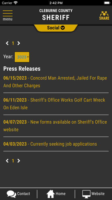 Cleburne County Sheriff AR Screenshot