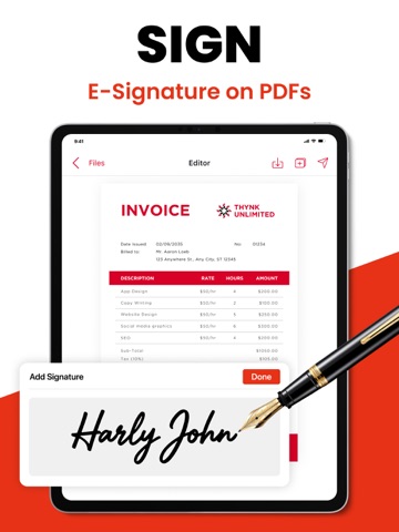 PDF Editor: Edit, Sign PDFs iPad screenshot