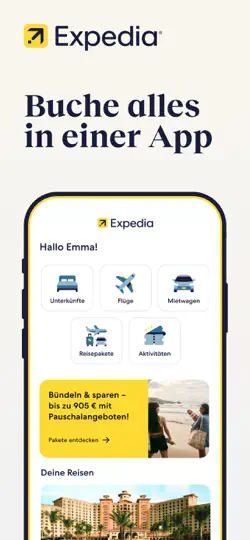 Screenshot von Expedia: Reise, Hotel, Flug auf dem iPhone 1