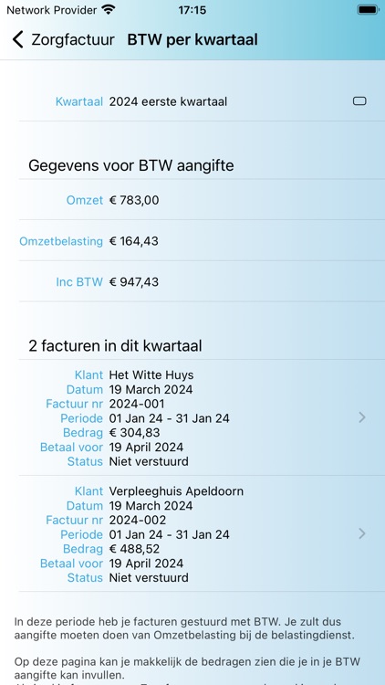 Zorgfactuur screenshot-9