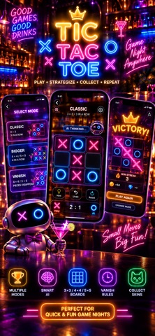 Neon Nights: Tic Tac Toe Screenshot 5 of 5