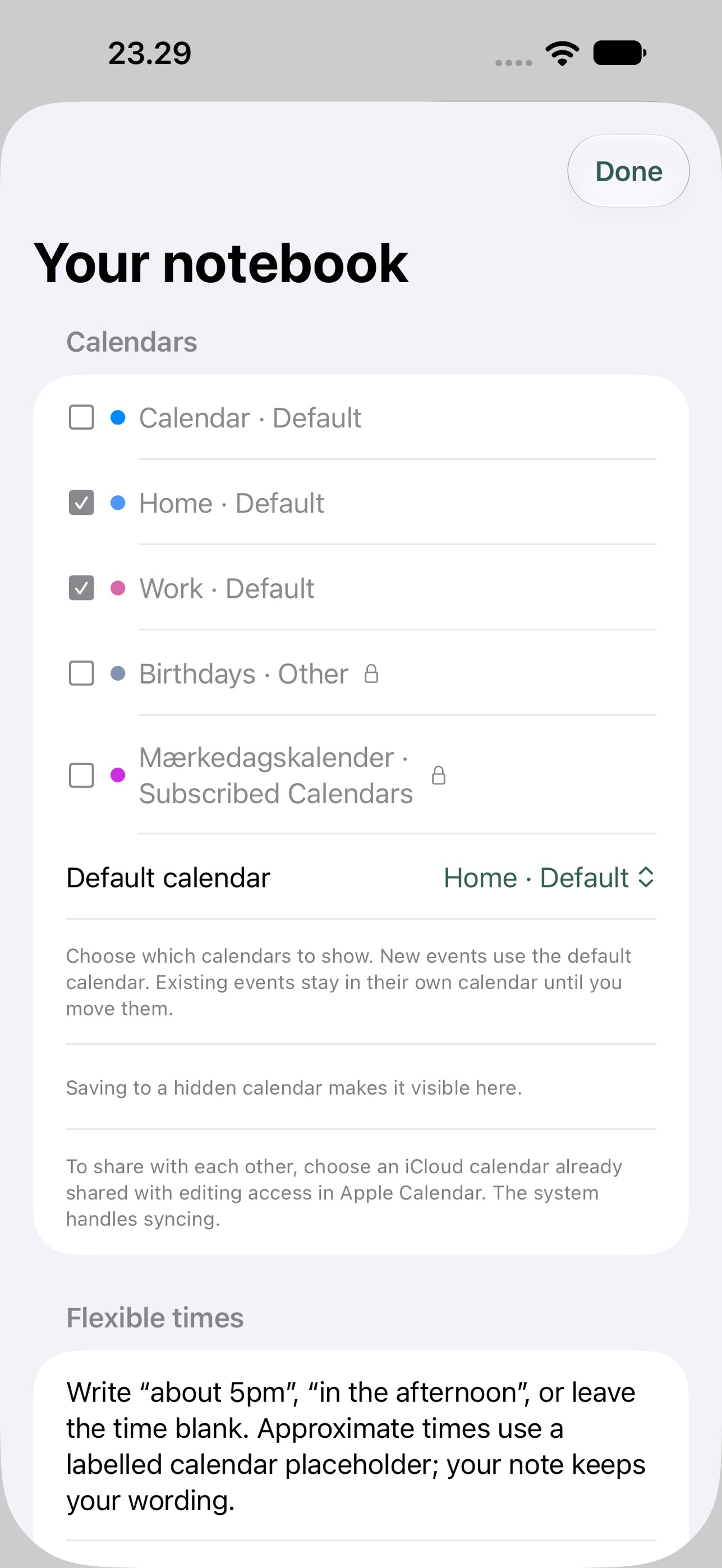 Screenshot 3 of CalendarText