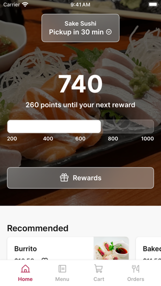 Sake Sushi To Go app screenshot