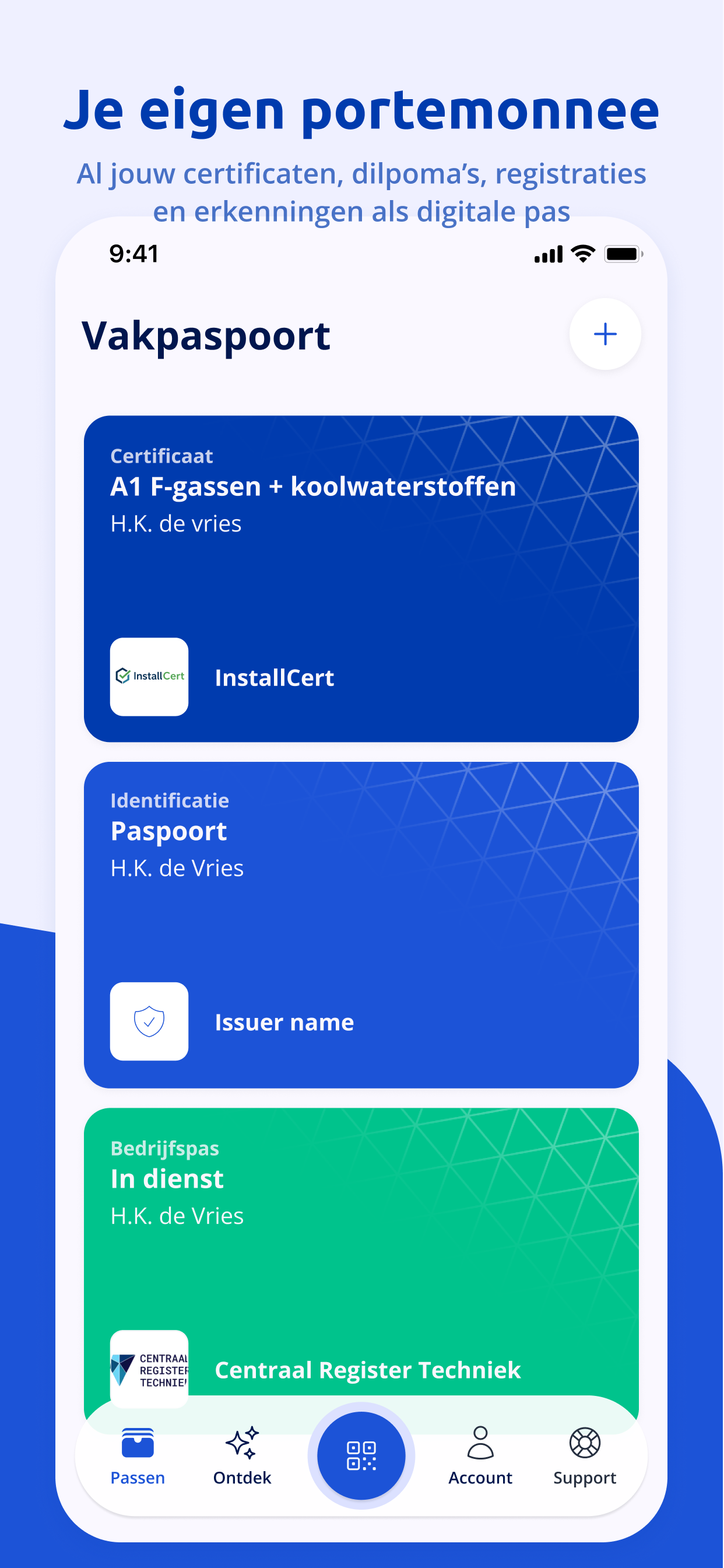 Vakpaspoort V2 Wallet screenshot 3
