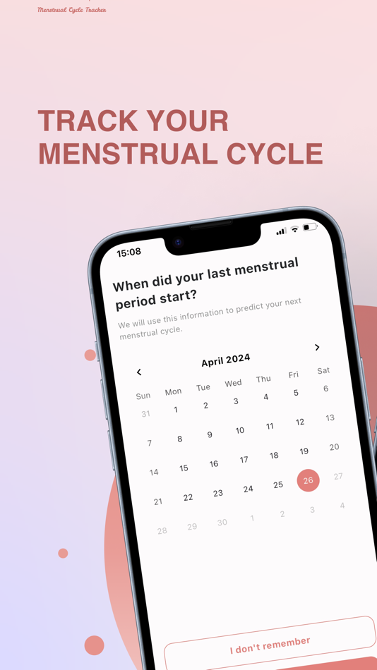 #1. Menstrual Cycle - Tracker (iOS) 由: Shin Vong
