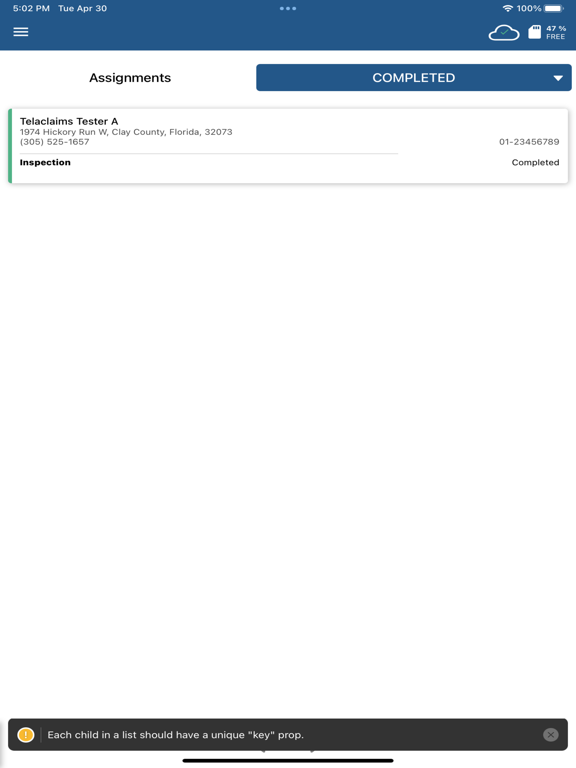 TelaClaims Pro iPad screenshot 5 - Business app