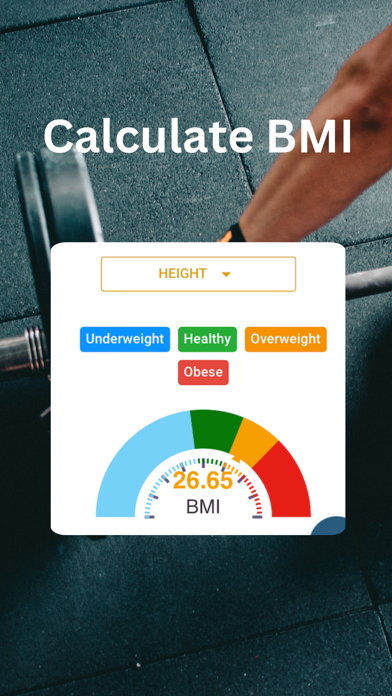 Weight Tracker - BMI Indicator Screenshot