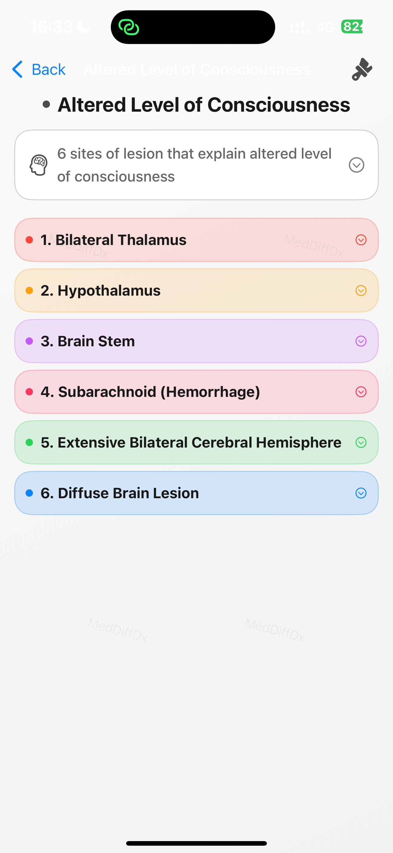 MedDiffDx: Internal medicine screenshot 4