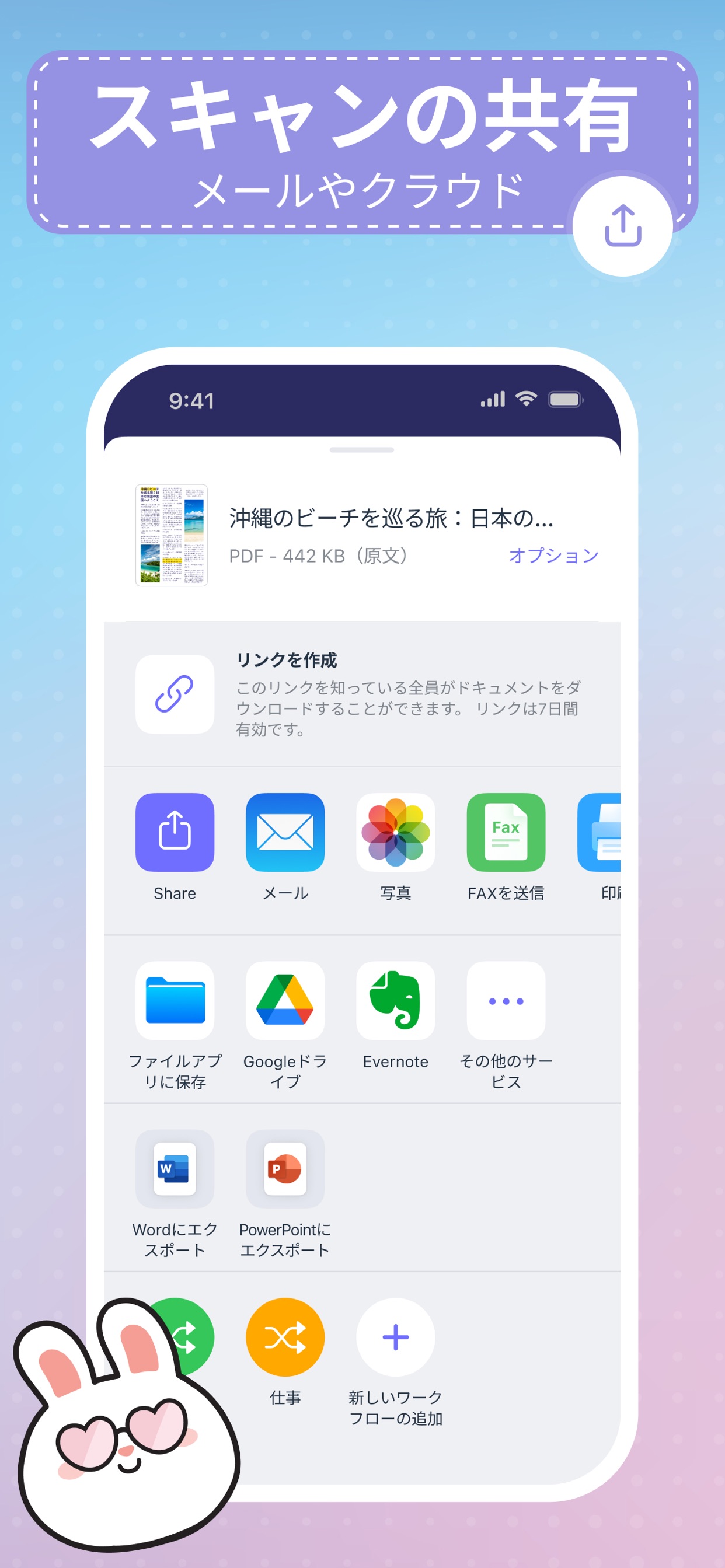 スキャンの共有