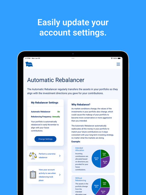 The Standard – My Retirement iPad screenshot 7 - Finance app