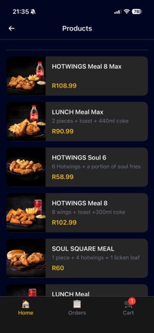 Instant Eats iPhone screenshot 2