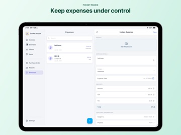 Pocket Invoice: Invoice Maker iPad screenshot