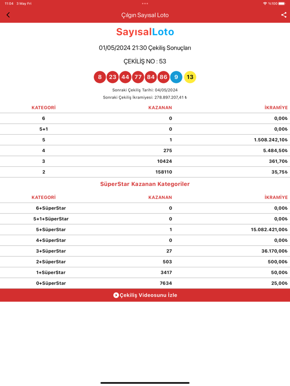 Screenshot #5 pour Loto Piyango Sonuçlar, Karekod