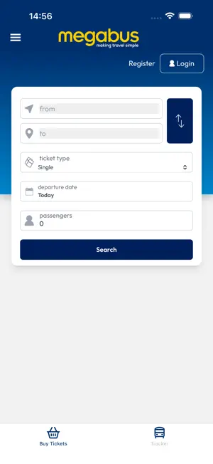 Megabus UK screenshot 1