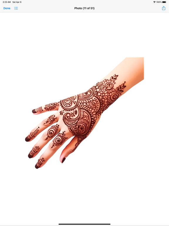 New Mehndi Henna Designs HD iPad screenshot 9 - Stickers app