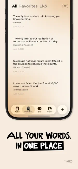 Yoro - Save & Share Quotes screenshot 4
