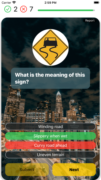 North Carolina DMV Test 2025 Screenshot