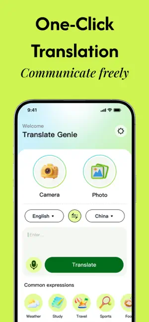 Translate Genie iPhone screenshot 1