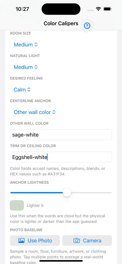 Color Calipers screenshot 2
