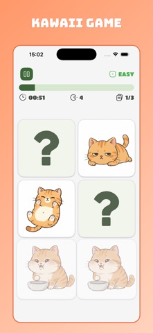 Kawaii Flip Match Game screenshot