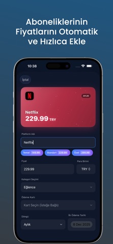 SubFlow - Abonelik Takip screenshot