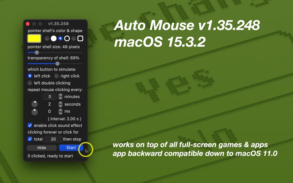 #1. Auto Mouse (macOS) 由: Jiulong Zhao