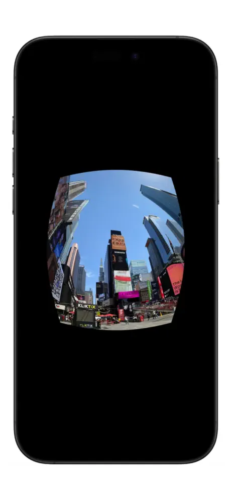 Fisheye lens camera screenshot 4