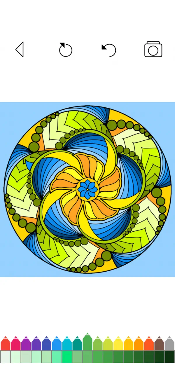 #4. Mandala Coloring Pages Games (iOS) Által: Irina Schens
