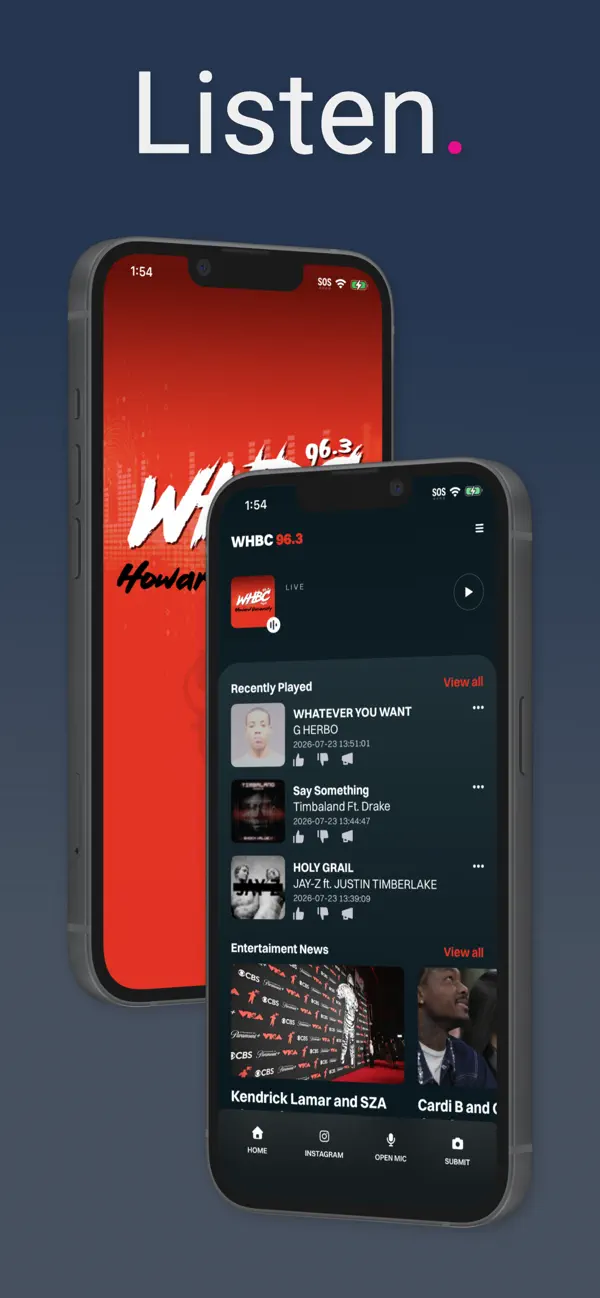 Screenshot #1 pour WHBC Howard U Radio Station