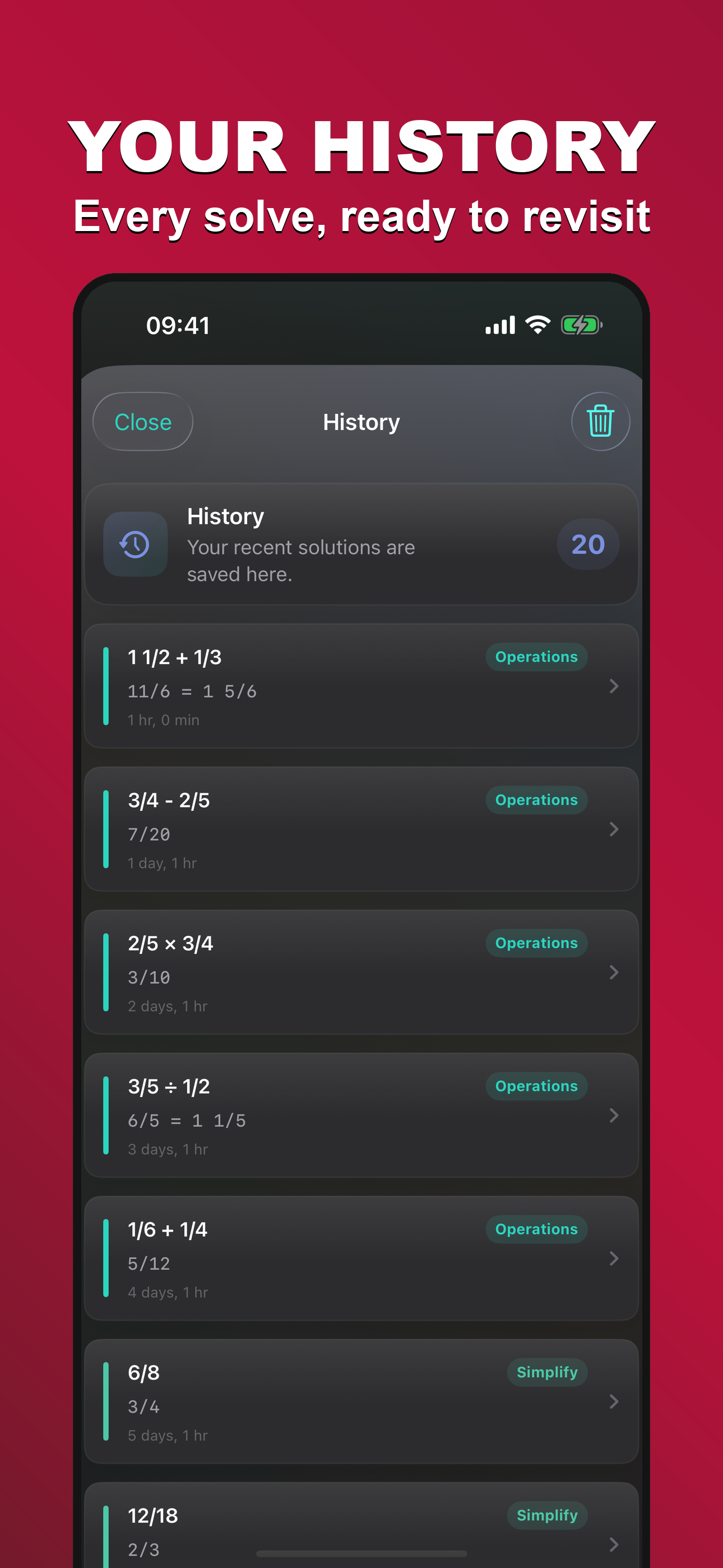 FractionSolver: Math Step Calc screenshot 4
