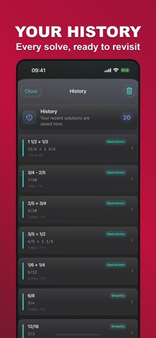 FractionSolver: Math Step Calc iPhone screenshot