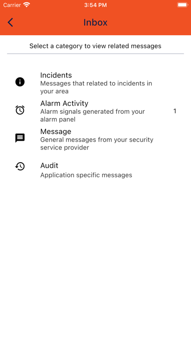 Axon Alarms Screenshot