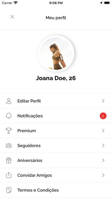 BlinkFIT: Relacionamento Fit Screenshot