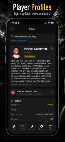 Injury Report Screenshot 3 of 5