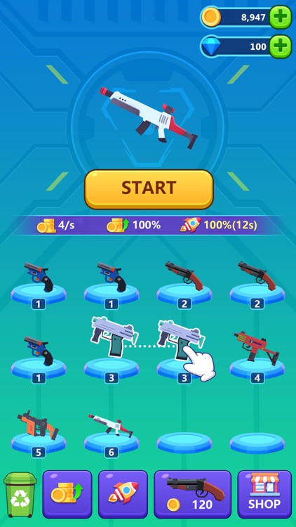 Monster Evolution-Merge Sniper screenshot-4