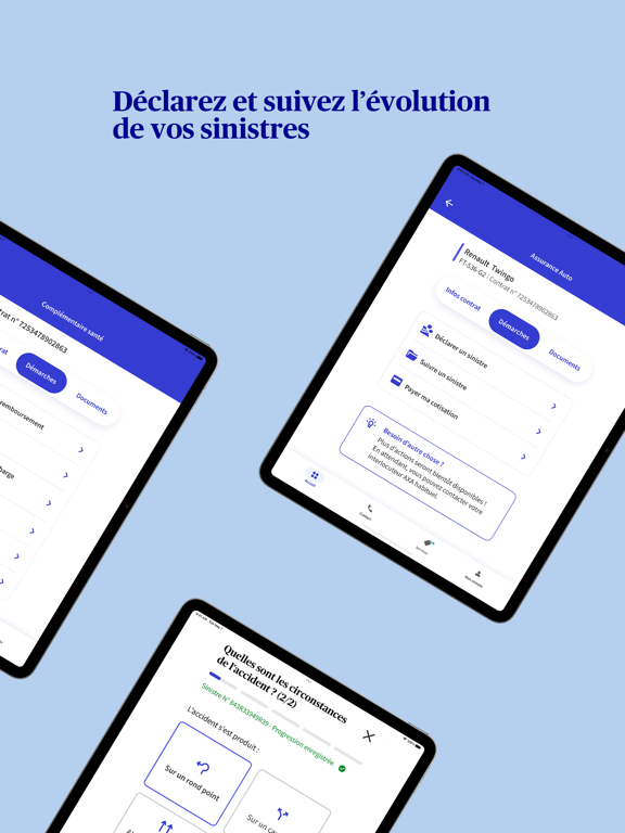Mon AXA Assurance iPad screenshot 6