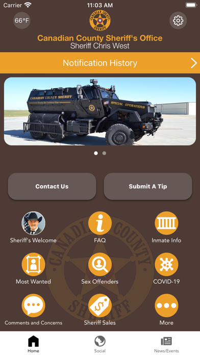 Canadian County OK Sheriff Screenshot