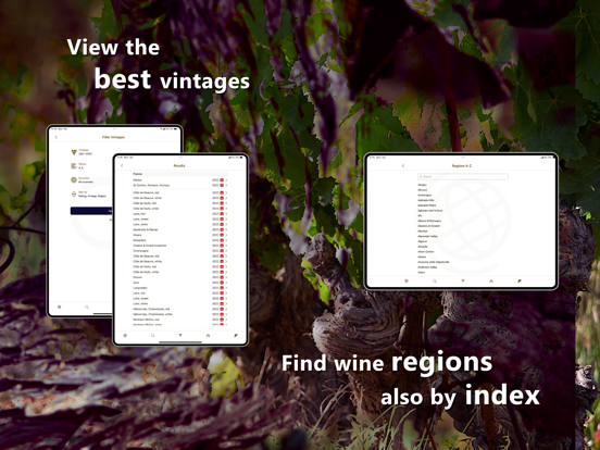 Wijnjaren (Wine Vintages) iPad app afbeelding 3