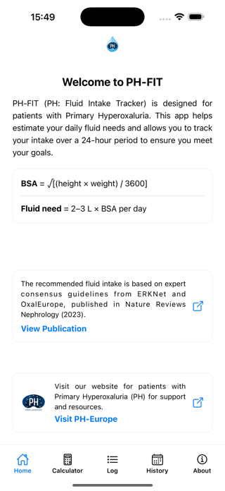 PH-FIT: Fluid Intake Tracker Screenshot 5 of 5