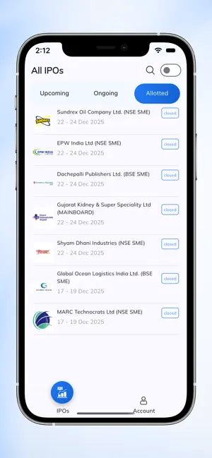 IPO Allote screenshot 4