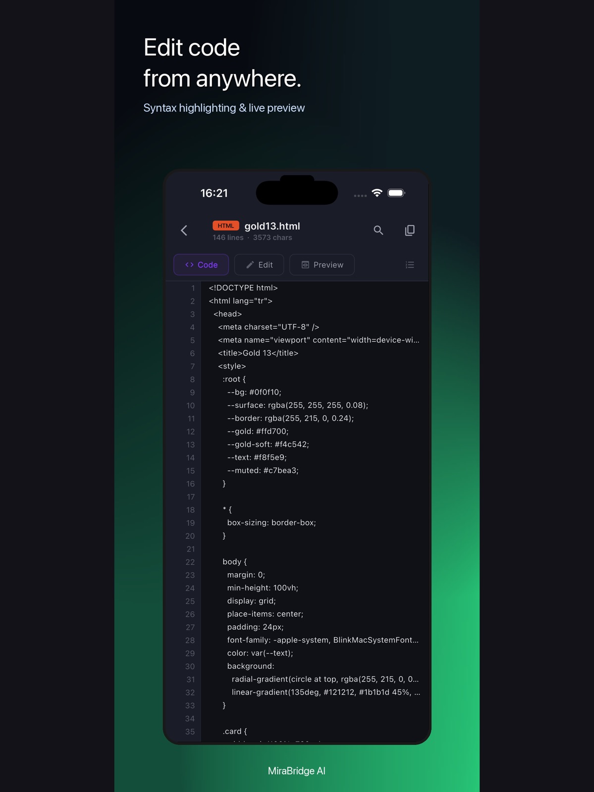 MiraBridge AI Code Remote ipad screenshot 4