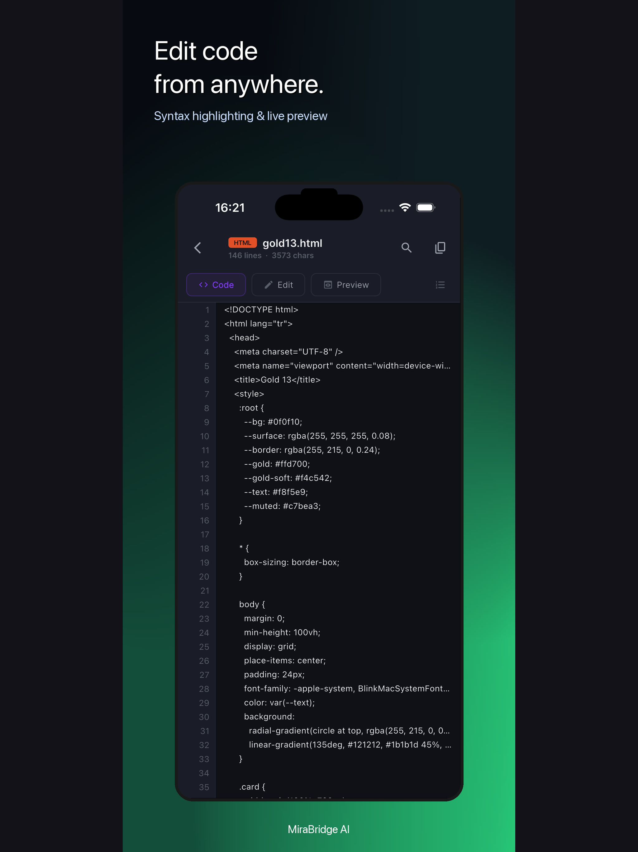 MiraBridge AI Code Remote